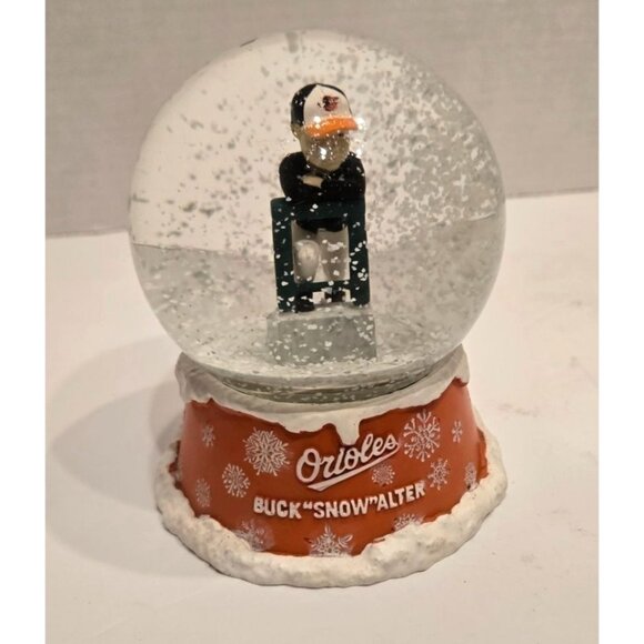 Buck Showalter Snow Globe- Baltimore Orioles “Buck Snowalter” 2019 SGA 5.5" - Picture 1 of 5